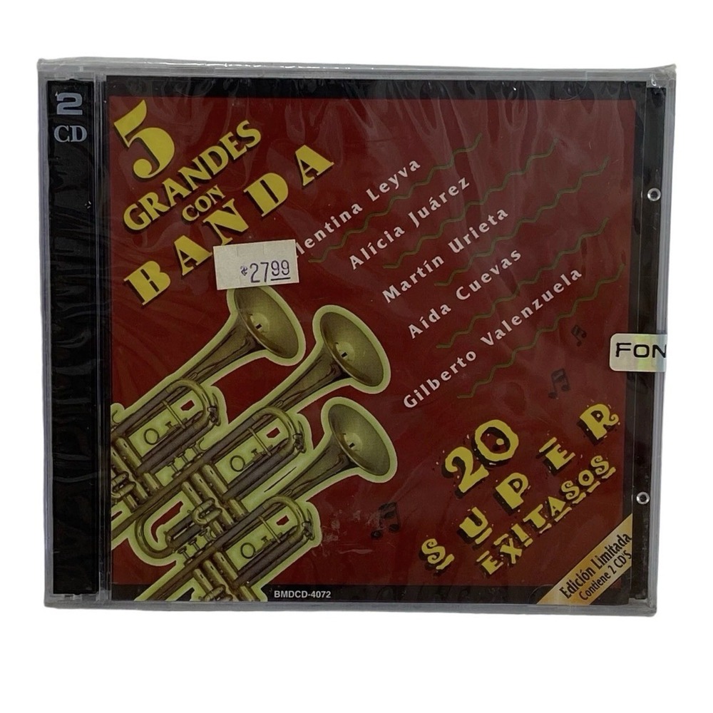 5 Grandes con Banda: Valentina Leyva (CD, 1997 Fonovisa) World Music, Latin